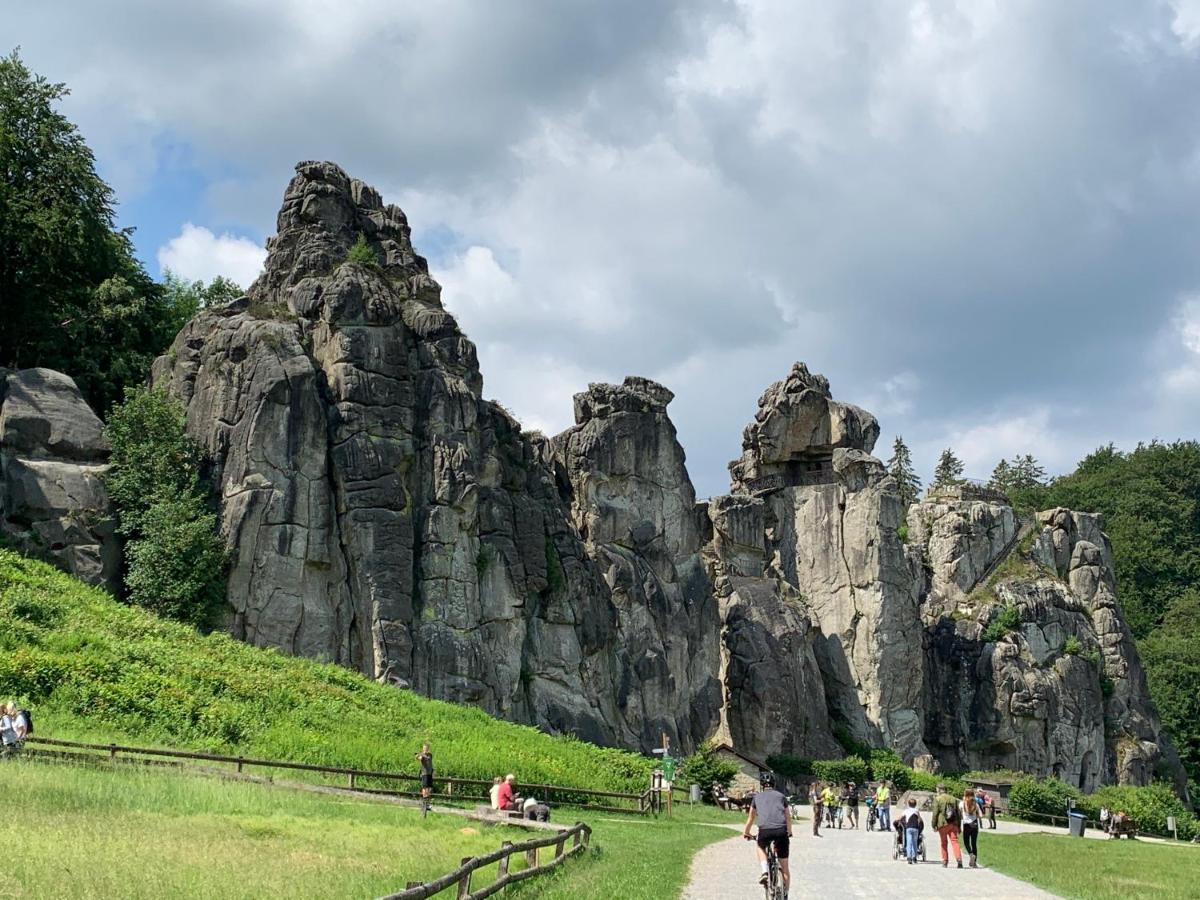 Gaestehaus Am Kurpark Hotel Garni Horn-Bad Meinberg Esterno foto