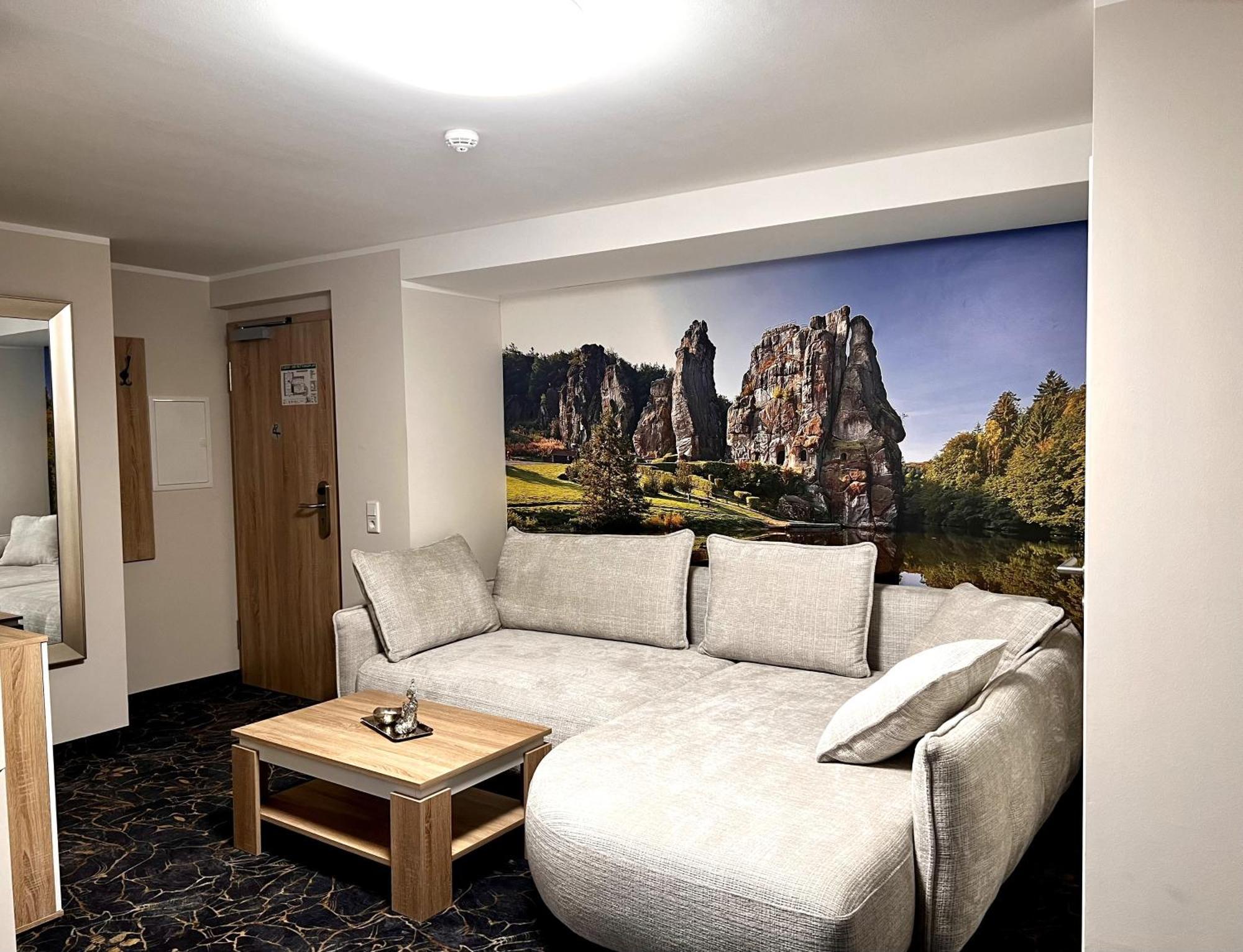 Gaestehaus Am Kurpark Hotel Garni Horn-Bad Meinberg Esterno foto